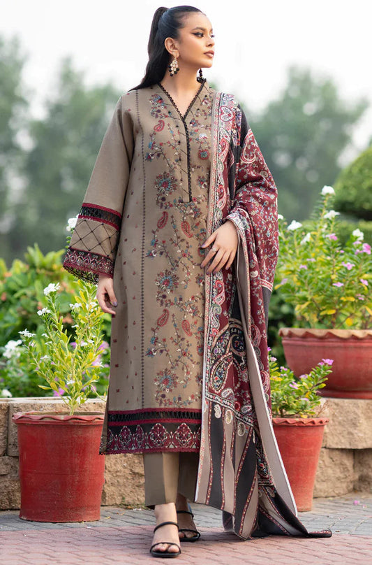 Elegant 3-Piece Unstitched Lawn Suit DS 003