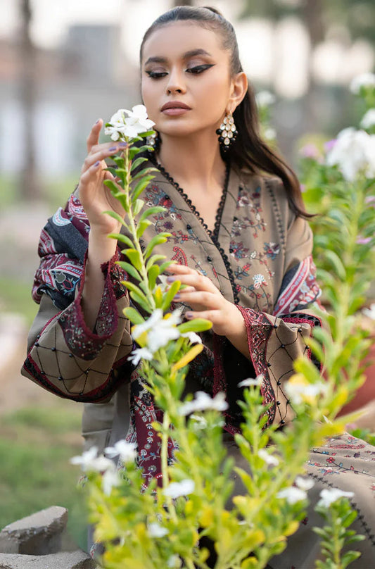 Elegant 3-Piece Unstitched Lawn Suit DS 003