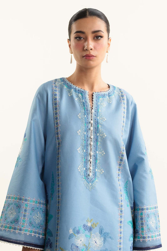 Elegant 3-Piece Unstitched Lawn Suit DS 006
